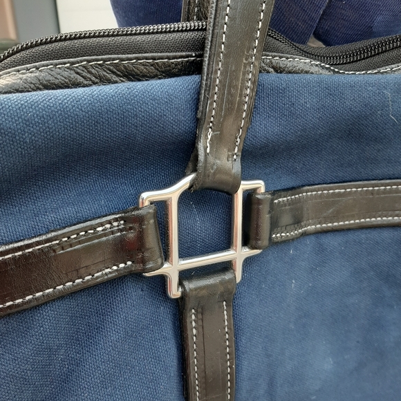 Blue Canvas Weekender Bag - Picture 4 of 5